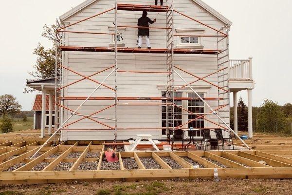 Fasadmålning altan Scandix